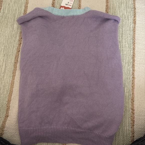 Pastel Multi-Color V-Neck Cardigan Sweater - Unknown Brand - Picture 2 of 2